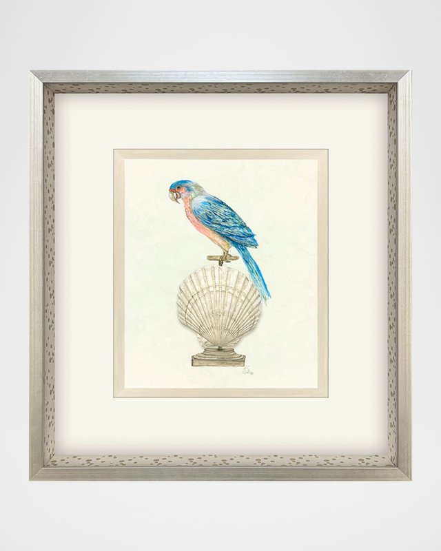 "Treasure Parrot IV" Hand-Embellished Giclee by PopJoy Studio